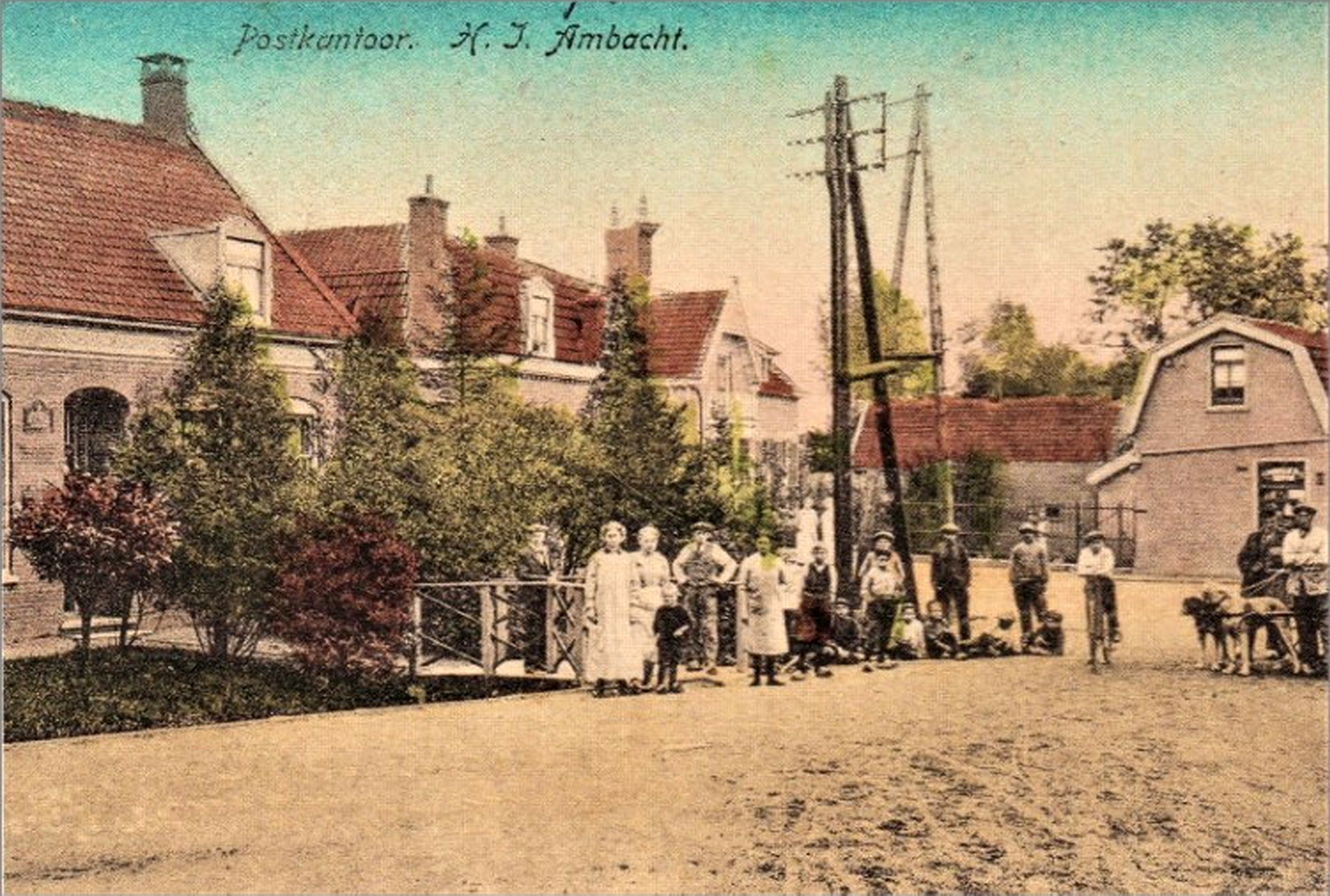 Postkantoor aan de Kerkstraat, Oostendam - foto uit beeldbank historhia.nl