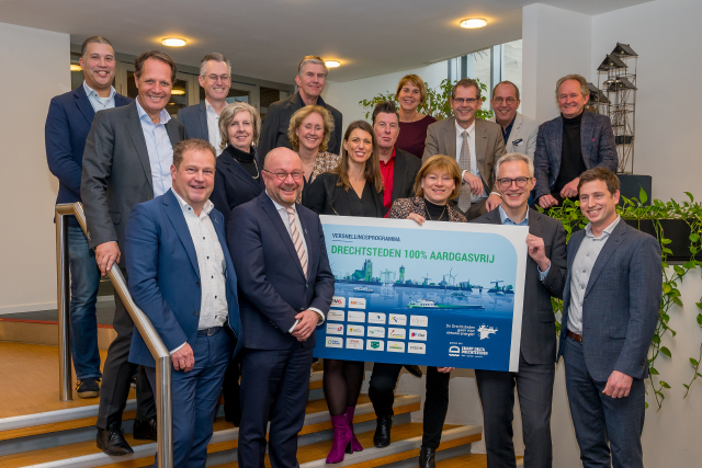 Ondertekenaars Versnellingsprogramma Drechtsteden 100% Aardgasvrij