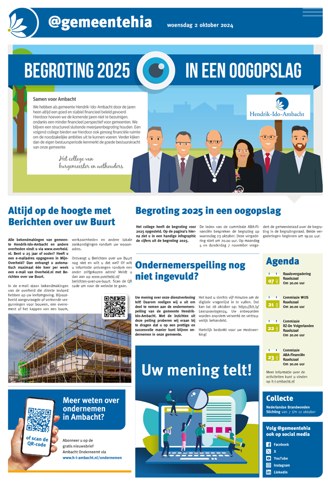 @gemeentehia 2 okotber 2024