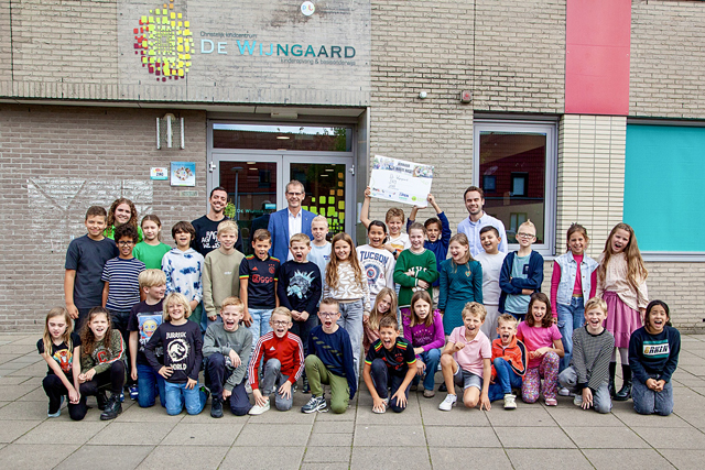 Groep 6 van De Wijngaard: winnaars van de E-waste Race 2024