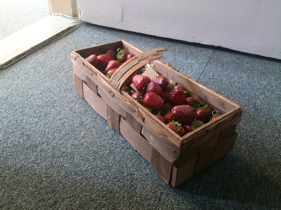 Tippie met aardbeiden in bezit van Historisch Genootschap Hendrik-Ido-Ambacht